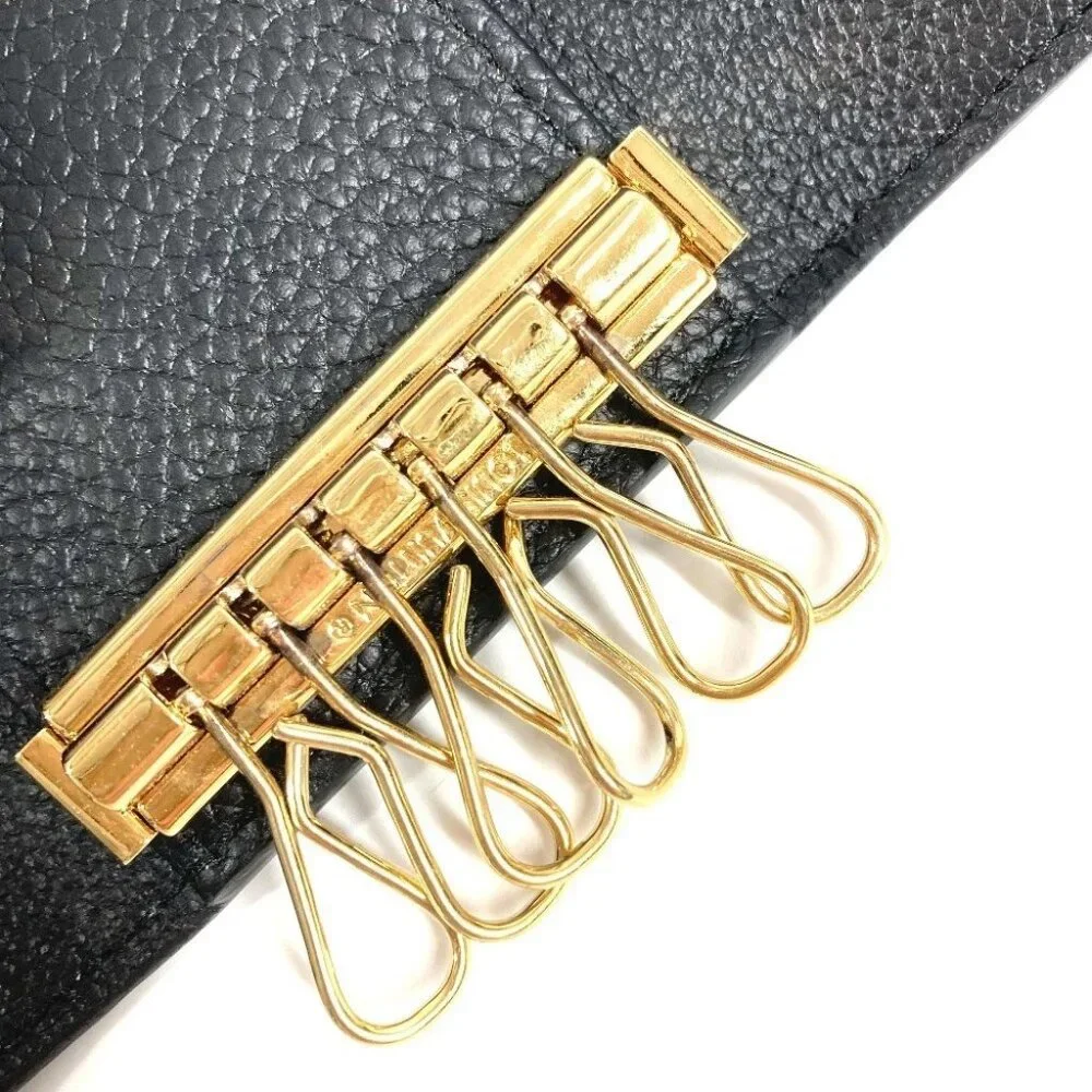 LOUIS VUITTON M64421 MonogramEmpreinte Multicles 6 6P Key Case Black